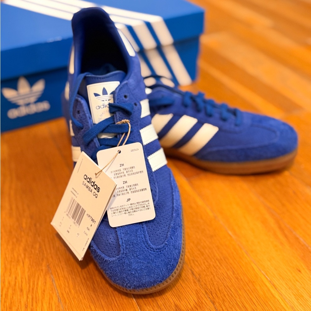 Adidas Men's Royal Blue Samba OG 8.5 - Picture 2 of 10